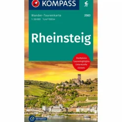KOMPASS WANDER-TOURENKARTE RHEINSTEIG 1:50.000