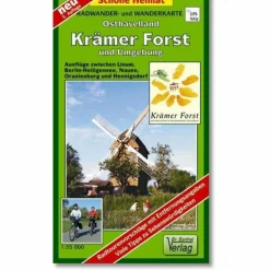 KRÄMER FORST  UND UMGEBUNG 1 : 35 000. R - Wanderkarte