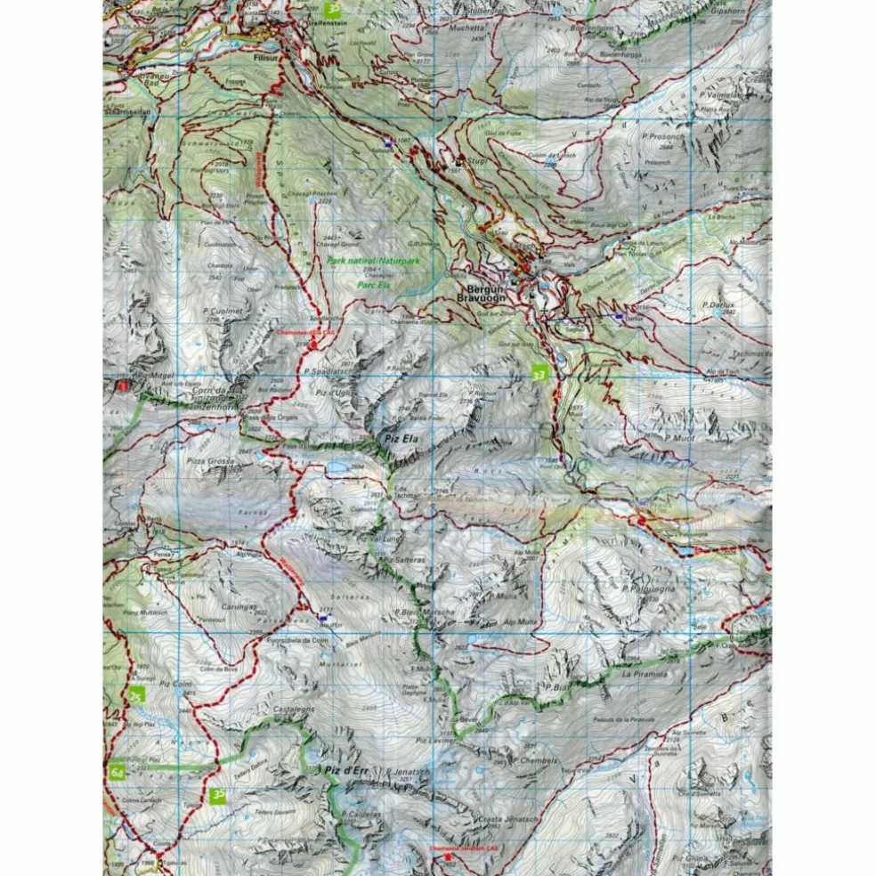 KUF SCHWEIZ WANDERKARTE 28 OBERENGADIN - Wanderkarte