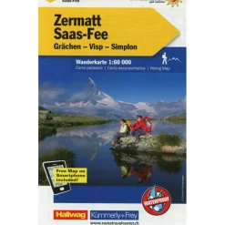 KUF SCHWEIZ WK 24 ZERMATT / SAAS FEE - Wanderkarte
