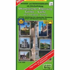 ÖKUMENISCHER PILGERWEG GÖRLITZ-VACHA - Wanderkarte
