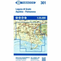 LAGUNA DIE GRADO - AQUILEIA PALMANOVA 1:25000