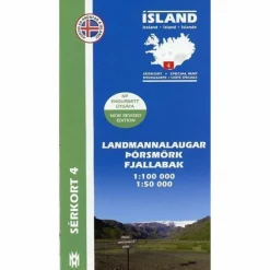 LANDMANNALAUGAR - PORSMÖRK 1 : 100 000 - Wanderkarte