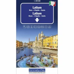 LATIUM-ROM NR. 10 REGIONALKARTE ITALIEN 1:200 000 - Straßenkarte