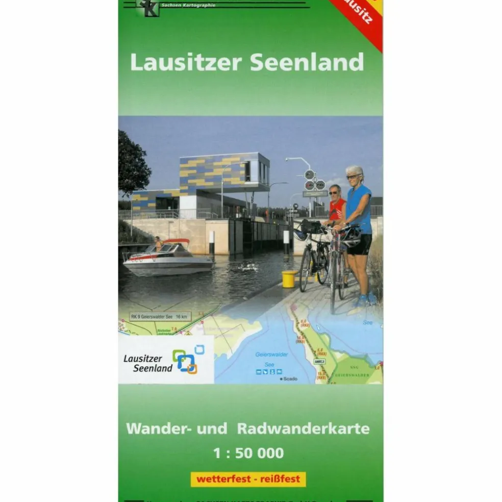 LAUSITZER SEENLAND 1:50000 - Wanderkarte