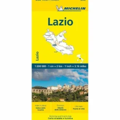 LAZIO - MICHELIN LOCAL MAP 360 - Straßenkarte