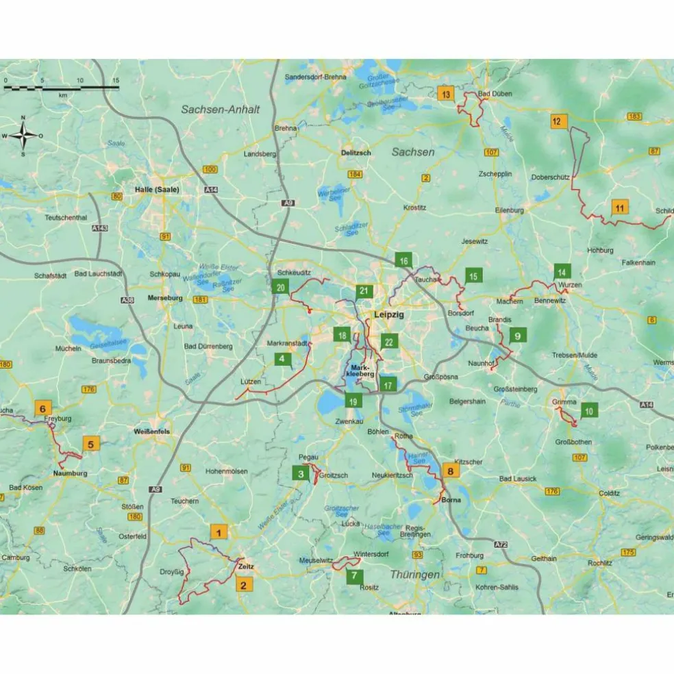 LEIPZIG UND UMGEBUNG - Wanderführer