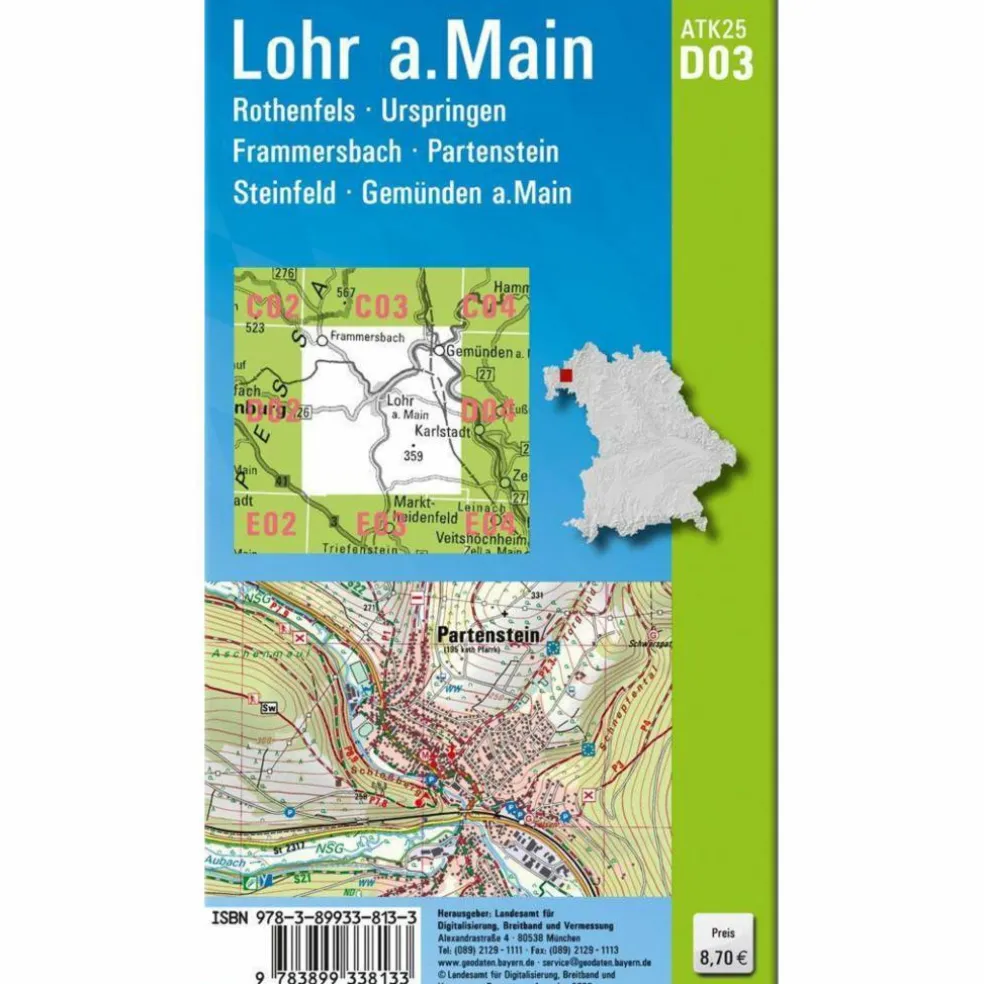 LOHR AM MAIN 1 : 25 000 - Wanderkarte