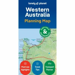 LONELY PLANET WESTERN AUSTRALIA PLANNING MAP - Straßenkarte