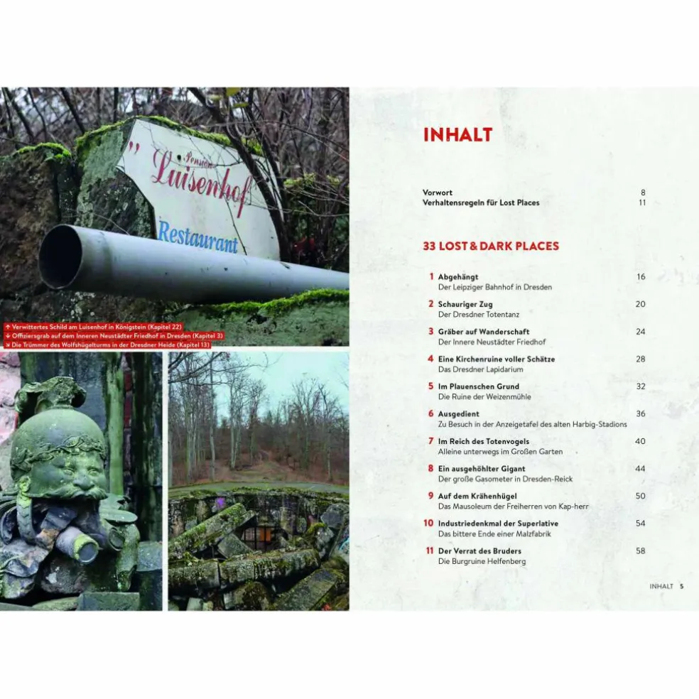 LOST & DARK PLACES DRESDEN UND UMGEBUNG - Reiseführer