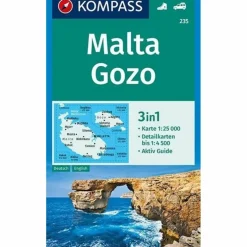 MALTA, GOZO 1:25 000 - Straßenkarte