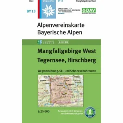 MANGFALLGEBIRGE WEST, TEGERNSEE, HIRSCHBERG 1:25.000