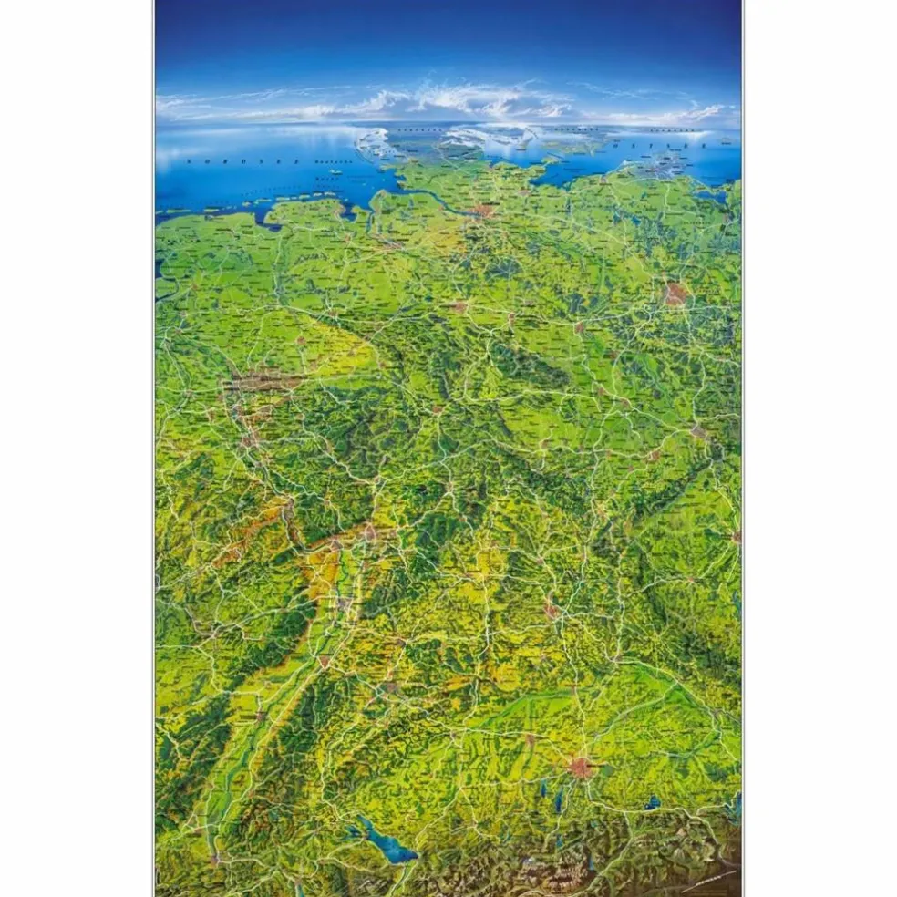 MARCO POLO DAS GROßE DEUTSCHLAND PANORAMA - Wand Karte