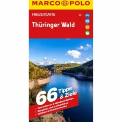 MARCO POLO FREIZEITKARTE 22 THÜRINGER WALD 1:100.000