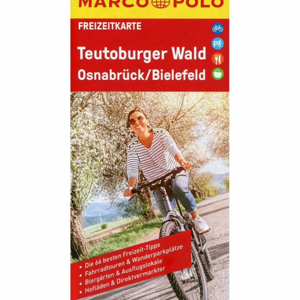 MARCO POLO FREIZEITKARTE TEUTOBURGER WALD, OSNABRÜCK, BIELEF - Straßenkarte