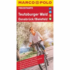 MARCO POLO FREIZEITKARTE TEUTOBURGER WALD, OSNABRÜCK, BIELEF - Straßenkarte