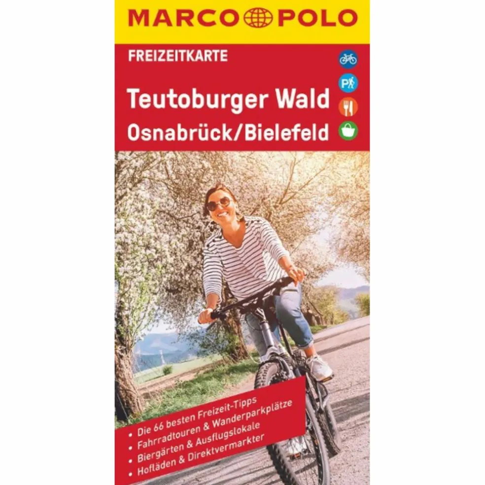 MARCO POLO FREIZEITKARTE TEUTOBURGER WALD, OSNABRÜCK, BIELEF - Straßenkarte