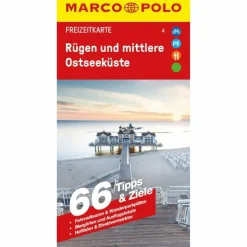 MARCO POLO FREIZEITKARTE 4 RÜGEN UND MITTLERE OSTSEEKÜSTE