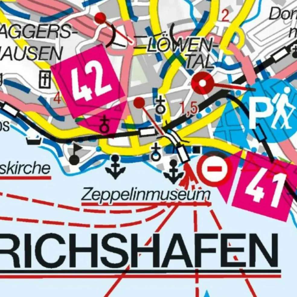 MARCO POLO FREIZEITKARTE 41 BODENSEE, SCHWÄBISCHE ALB - Karte