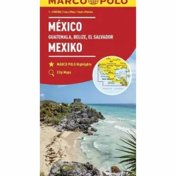 MARCO POLO KONTINENTALKARTE MEXIKO, GUATEMALA - Straßenkarte