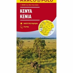 MARCO POLO LÄNDERKARTE KENIA 1:1 000 000 - Straßenkarte