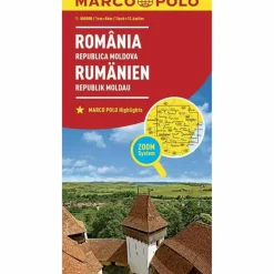 MARCO POLO LÄNDERKARTE RUMÄNIEN, REPUBLIK MOLDAU - Straßenkarte