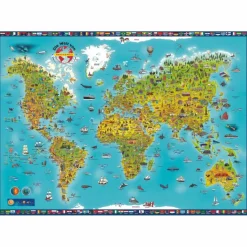 MARCO POLO PANORAMA KINDERWELTKARTE PLANOKARTE - Wand Karte