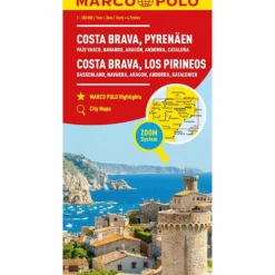 MARCO POLO REGIONALKARTE COSTA BRAVA, PYRENÄEN 1:300.000 - Straßenkarte