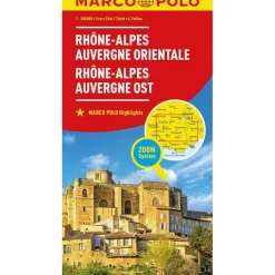 MARCO POLO REGIONALKARTE FRANKREICH: RHÔNE-ALPES, AUVERGNE