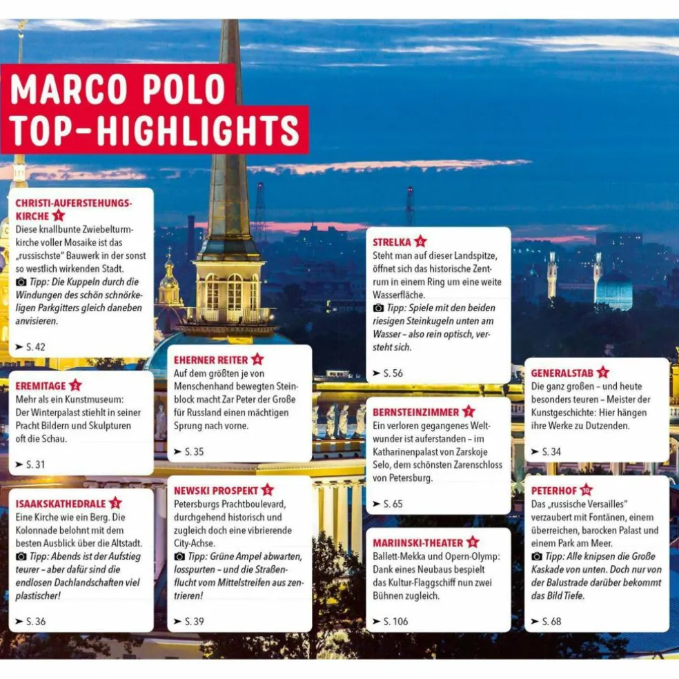 MARCO POLO REISEFÜHRER ST. PETERSBURG - Reiseführer