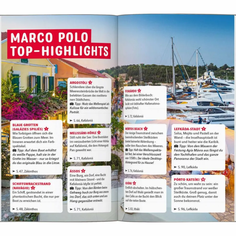 MARCO POLO REISEFÜHRER ZÁKINTHOS, ITHÁKI, KEFALLONIÁ, LÉFKAS