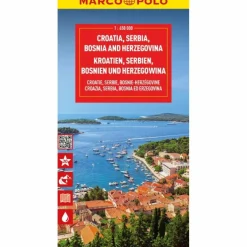 MARCO POLO REISEKARTE KROATIEN, SERBIEN, BOSNIEN - Straßenkarte