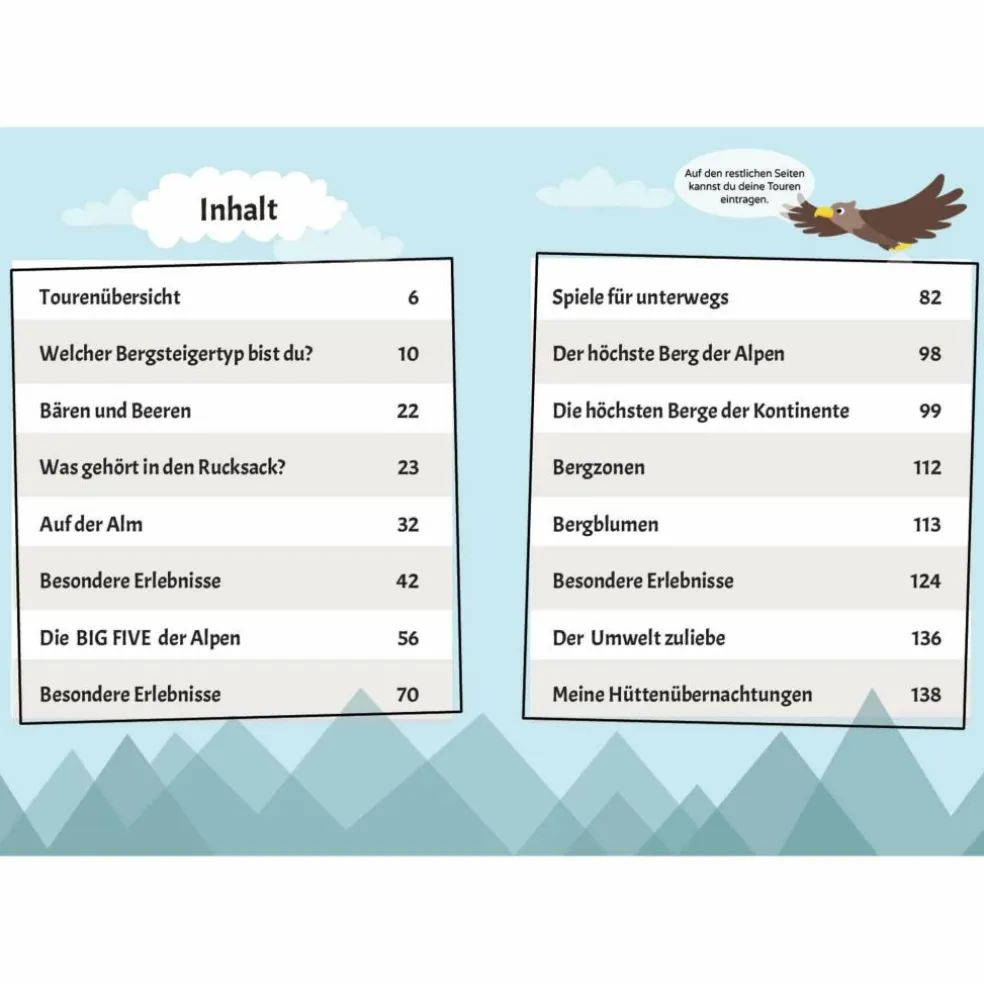 MEINE TOUREN - WANDERTAGEBUCH FÜR KINDER - Kinderbuch