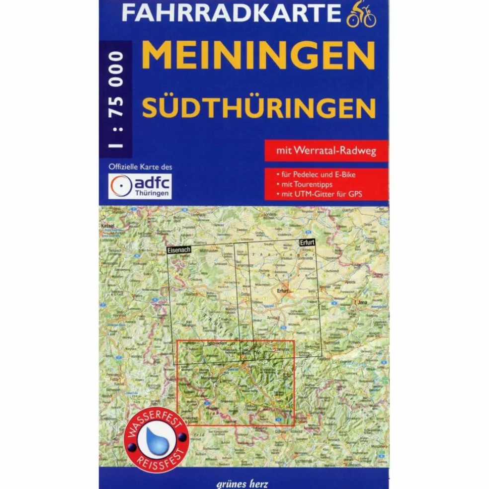 MEININGEN SÜDTHÜRINGEN FAHRRADKARTE 1 : - Fahrradkarte
