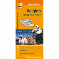 MICHELIN BELGIEN NORD UND MITTE - Straßenkarte
