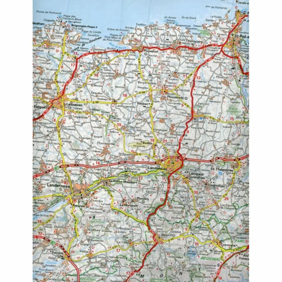 MICHELIN BRETAGNE WEST - Straßenkarte