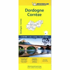 MICHELIN CORREZE / DORDOGNE (PERIGORD) - Straßenkarte