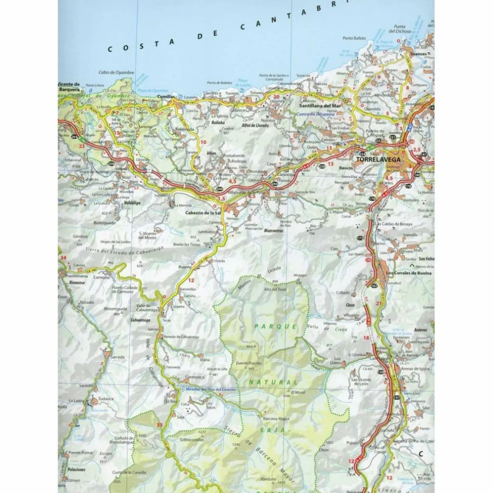 MICHELIN COSTA DE CANTABRIA - Straßenkarte