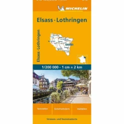 MICHELIN ELSASS LOTHRING - Straßenkarte