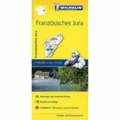 MICHELIN FRANZÖSISCHE JURA 1:150.000 - Straßenkarte