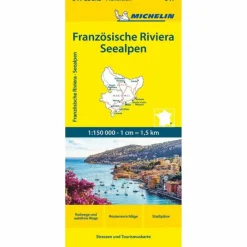 MICHELIN FRANZÖSISCHE RIVIERA - SEEALPEN - Straßenkarte