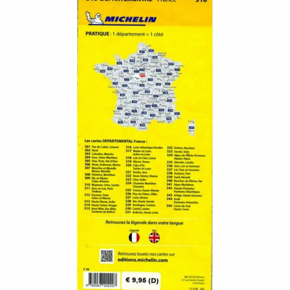 MICHELIN LOIRE-TAL - Straßenkarte