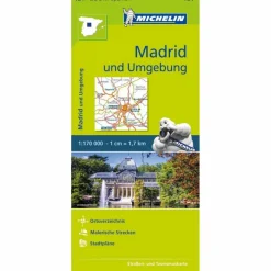 MICHELIN MADRID UND UMGEBUNG 1 : 170 000 - Straßenkarte