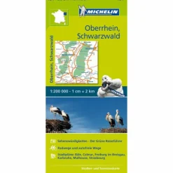 MICHELIN OBERRHEIN, SCHWARZWALD 1:200.000 - Straßenkarte