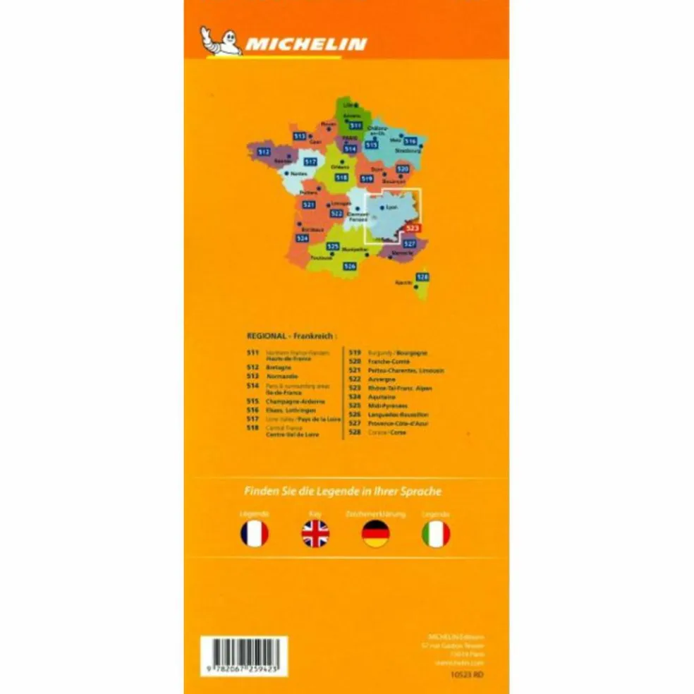 MICHELIN RHONETAL - FRANZÖSICHE ALPEN - Straßenkarte