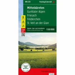 MITTELKÄRNTEN, WANDER-, RAD- UND FREIZEITKARTE 1:50.000 - Wanderkarte