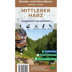 MITTLERER HARZ WANDER- UND FAHRRADKARTE - Fahrradkarte