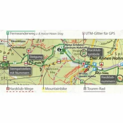 MITTLERER HARZ WANDER- UND FAHRRADKARTE - Fahrradkarte