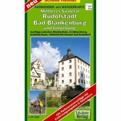 MITTLERES SAALETAL, RUDOLSTADT, BAD BLAN - Wanderkarte