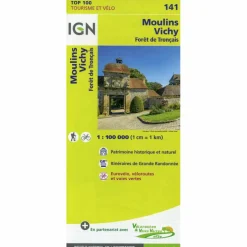 MOULINS VICHY 1:100 000 - Wanderkarte
